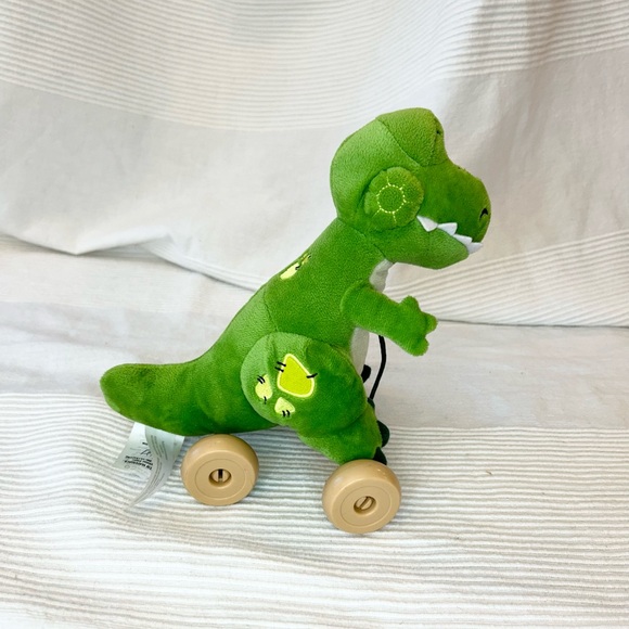 Disney Store Toy Story REX Dinosaur Pull Toy Plush with String and Wheels 9" - Picture 5 of 14
